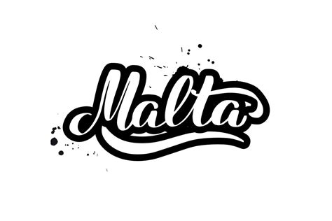 pincel inspirador escrito a mano con letras malta ilustración de