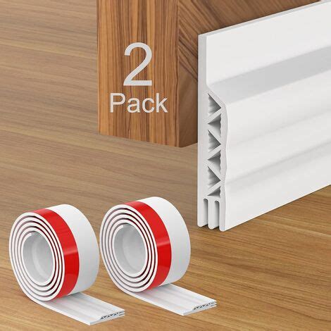 GROOFOO 2 Pieces Adhesive Door Bottom Insulating Door Bottom Draft