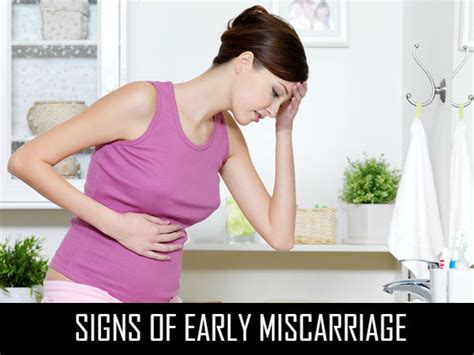 Signs Of Early Miscarriage