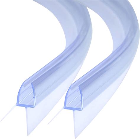 Curve Bath Screen Seal Strip 2 X 70 Cm For 5mm 6mm Glass Thickness