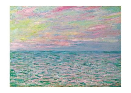 Купити Открытка Claude Monet On the High Seas Sunset at Pourville