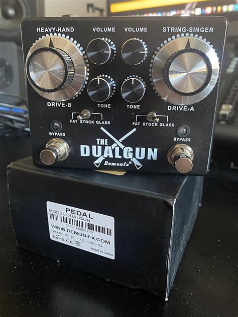 DemonFX Dual Gun Dual Overdrive Pedal 2022 Reverb