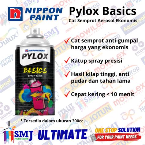 Jual Cat Semprot Nippon Paint Pylox Basics Kemasan Cc Shopee Indonesia