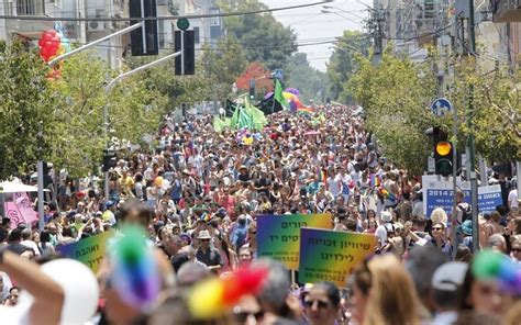 Tens Of Thousands Celebrate Gay Pride In Tel Aviv The Times Of Israel
