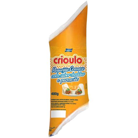 Requeij O Cremoso Culin Rio Crioulo Cheddar G Loja Emp Rio Em Lia