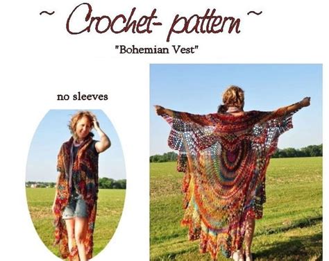 Bohemian Vest Boho Clothing Stevie Nicks Hippie Vest Circle Vest Long Hippie Vest Festival