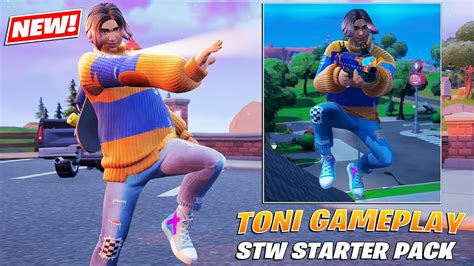 New Skate Park Royalty Starter Pack Toni Skin Gameplay Fortnite