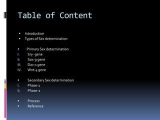 Sex Determination PPTX