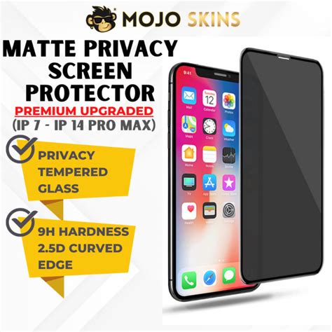 Privacy Matte Tempered Glass Screen 14 14 Plus 14 13 Pro Max 12 11 X Xs