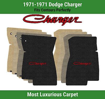 Lloyd Luxe Front Row Carpet Mats For Dodge Charger W Red Black