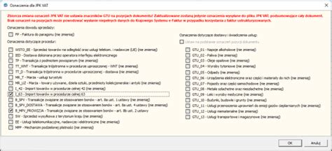 Subiekt Gt Jak Zbiorczo Ustawi Oznaczenia Dla Jpk Vat W Dokumentach