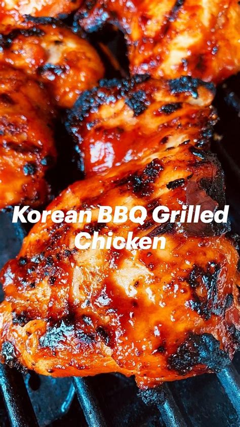 Korean Bbq Grilled Chicken Recipe