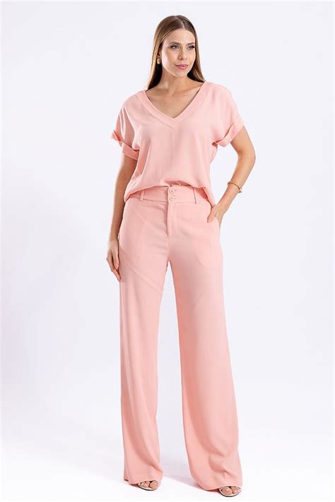 ALL SIDE CALÇA VISCOSE NUDE CAROLINA All Side Store Moda que Exalta a potência feminina