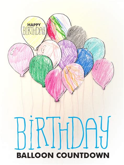 printable birthday balloon countdown   takes