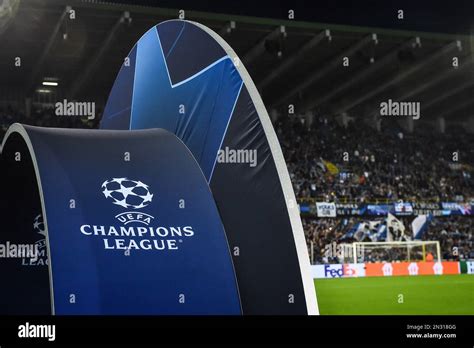 Illustration Of The Official Uefa Champions League Logo During The Uefa