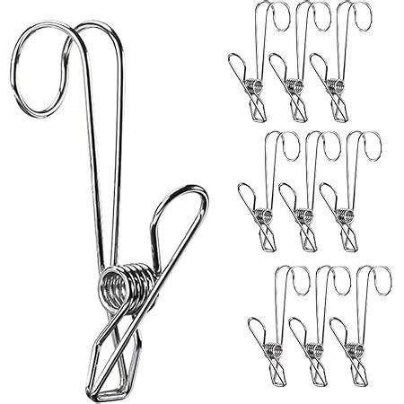 MosQuick Stainless Steel Multipurpose Sturdy Clothes Hanging Clips