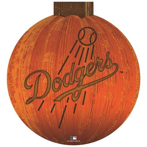 Fan Creations Los Angeles Dodgers 12 in. Halloween Pumpkin Sign in the ...