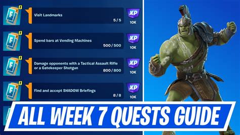 Fortnite Complete Week 7 Quests How To Easily Complete Week 7 Challenges In Chapter 5 Season 2