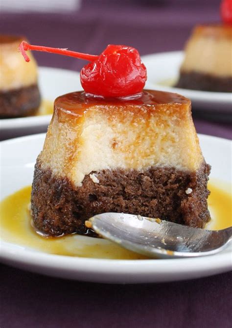 Mini Chocoflan O Pastel Imposible De Chocolate Receta Brownie De