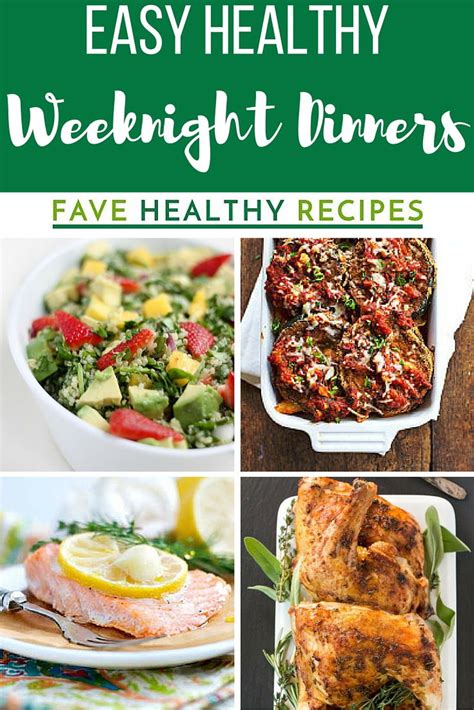 30 Easy Healthy Weeknight Dinners