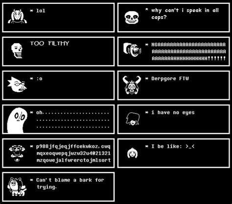 Undertale Text Box Generator Frisk And Chara Alternate Faces Outfits