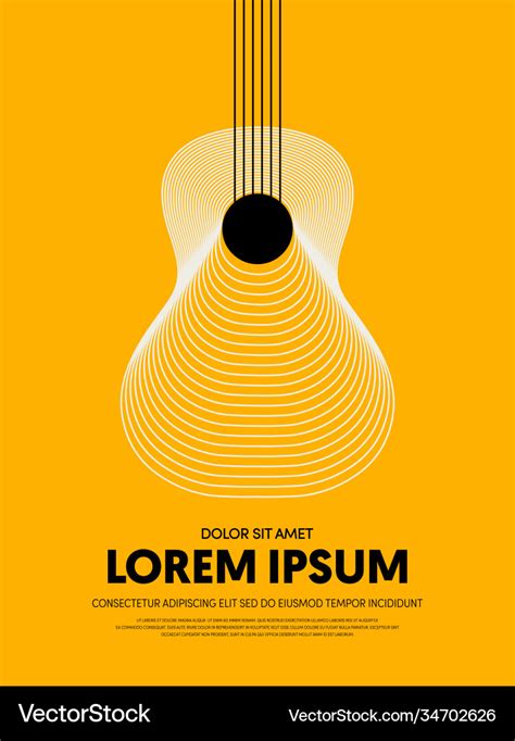 Music festival poster design template modern Vector Image