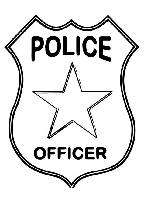 Coloring Police Hat Craft Coloring Pages