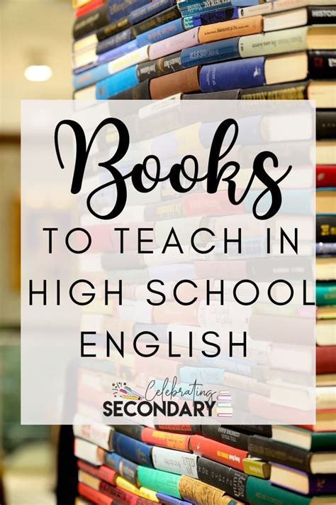 Books for High School English | High school english lessons, English teacher high school ...