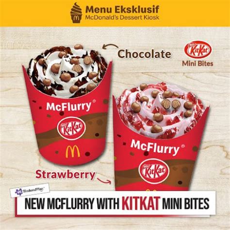 New McFlurry With Kit Kat Mini Bites