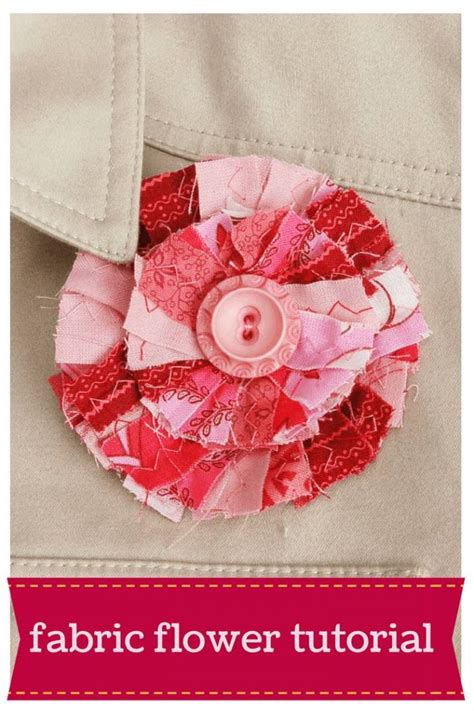 Scrap Fabric Flower Tutorial · Vickymyerscreations