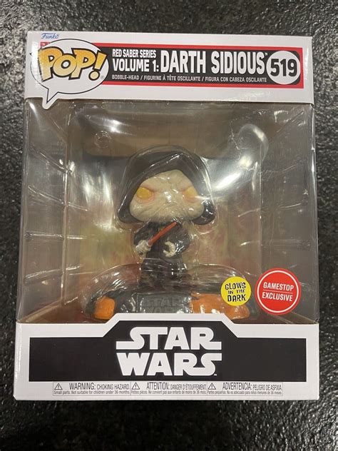 Funko Pop Star Wars Red Saber Series Volume Darth Sidious Gitd