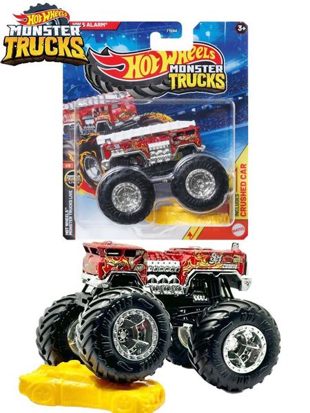 Машинка Mattel Hot Wheels Monster Trucks Монстр трак 2025 FYJ44 Hw 5 Alarm купить на OZON по