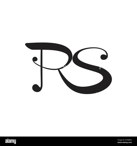 Letter Rs Linked Curves Logo Vector Stock Vector Image Art Alamy