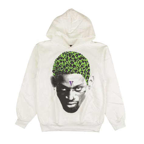 Vlone New Vlone X Rodman White Cheetah Hoodie Sweatshirt Size S Grailed