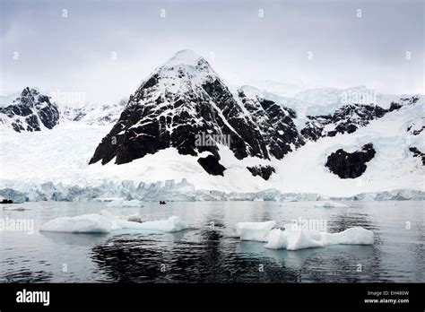 Antarctica Paradise Bay Zodiac Cruise Of Glacier Breaking Away Into