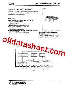 KA2263 Datasheet(PDF) - List of Unclassifed Manufacturers