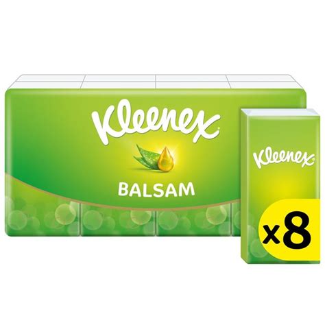 Kleenex Balsam Pocket Pack Tissues Ocado