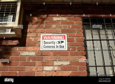 Security Camera Warning Sign Stock Photo - Alamy