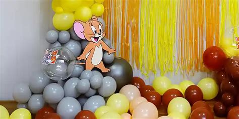 Tom and Jerry Fun Birthday Decoration | Balloon Decorations in Pune ...