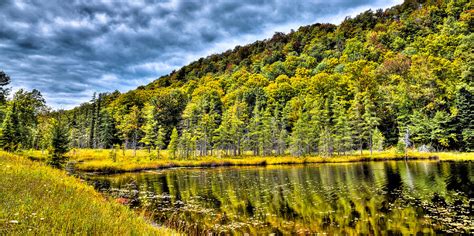 The South Shore Of Bald Mountain Pond Photograph By David Patterson