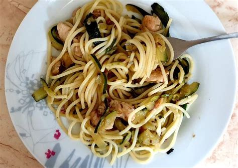 Cukkinis Csirkés Spagetti Mariann Receptje Cookpad Receptek