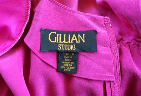 Hi Barbie Hot Pink 1980s Silk Dress Gem