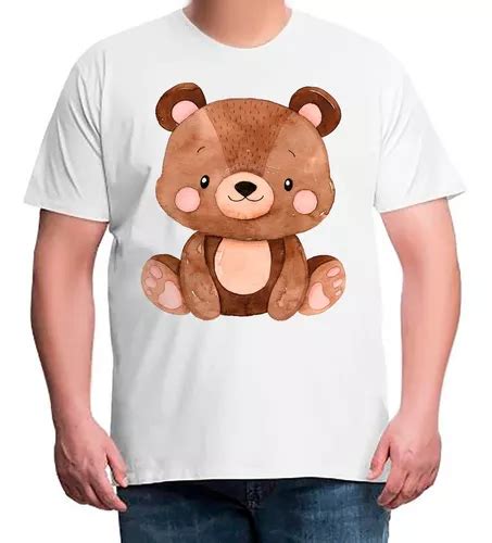 Camiseta Plus Masculina Urso Ursinho Meigo Sentado Mercadolivre