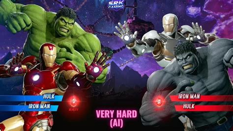 Hulk Iron Man Vs Iron Man Hulk Very Hard Ai Marvel Vs Capcom