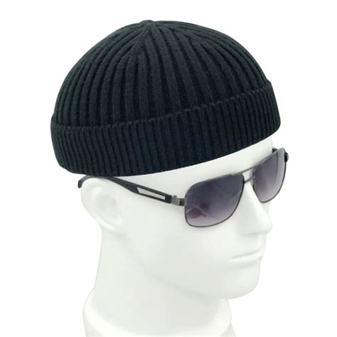 Vintage-Fashion-Men-Knitted-Hat-Beanie-Skull-cap-Sailor-Cap-Cuff ...