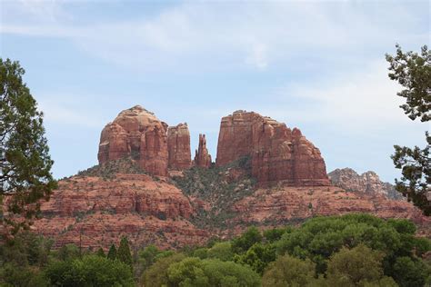 Red Rocks In Sedona - Cathedral Rock by Peter Ravo