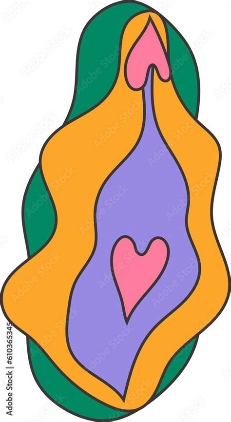 Beauty Female Reproductive System Vulva Illustrator A Vagina Stock Illustration Adobe Stock