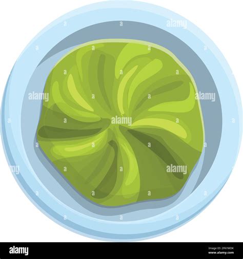 Icono De Wasabi Condimento Dibujos Animados Y Plano De Condiment