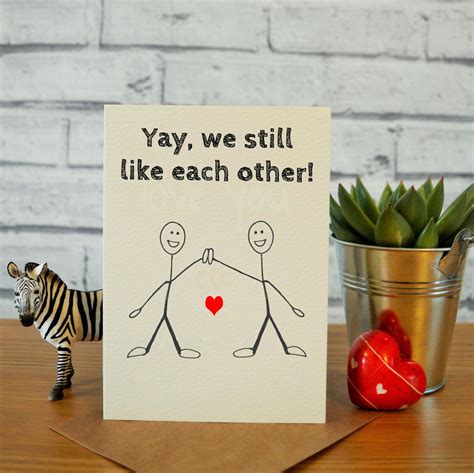Tarjeta de aniversario gay tarjeta de día de San Valentín Etsy