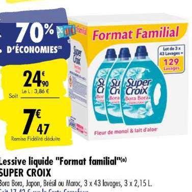 Anti Crise Fr Lessive Liquide Super Croix Chez Carrefour